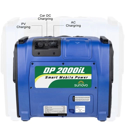 Sunovo 2000W Portable Power Station Solar Inverter Generator LiFePO4 Battery - Picture 6 of 6