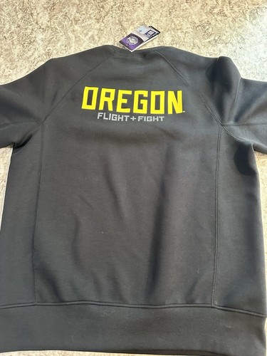 NWT Men's Nike Black Oregon Ducks Tech Fleece Pullover Sweatshirt Medium - Picture 11 of 13