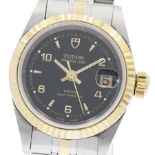 TUDOR PRINCESS DATE 92413 25mm SS/YG Black Dial Automatic Date #C265 7