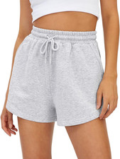 Women's Casual Cotton Sweat Shorts with Pockets for Summer and Travel