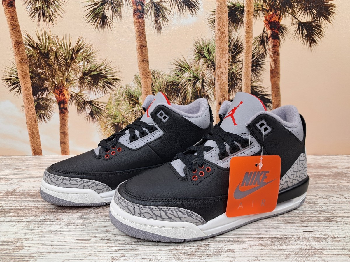 Jordan Air Jordan 3 Retro GS Black Fire Red Cement Grey DM0967 010