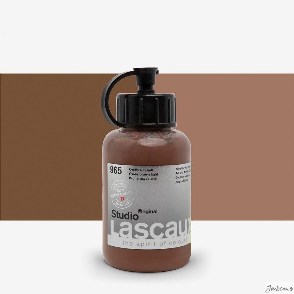 Lascaux Studio Acrylic Paint Acrylic 85ml Oxide Brown Light For Art And Design