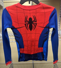 Marvel Ultimate Spiderman Red  Blue Long Sleeve Pajamas Kids Size 10 New