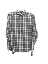 Arc'teryx Gryson Men's Long Sleeve Plaid Shirt Gray/ Black Button Up Size Large
