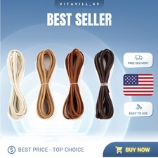 Elegant Faux Leather Suede Cord for Jewelry Making: 4 Colors, 3mm x 2.2 Yards