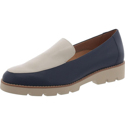 Vionic Womens Kensley Navy Laceless Loafers Shoes 6 Wide (C,D,W) BHFO 9839