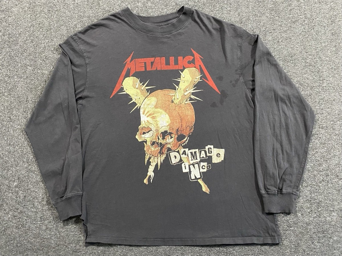 LLICA Tシャツ Damage Inc メタリカ Pushead Metallica Damage Inc. Long Sleeve Band T-Shirt Mens M Pushead
