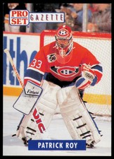 1991-92 Pro Set Patrick Roy 2 Gazette Magazine Promos Montreal Canadiens