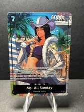 Ms. All Sunday (Alternate Art) OP14-084 The Azure Sea's Seven - One Piece