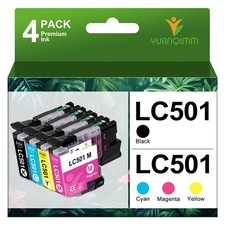 LC501 Ink Cartridges for Brother MFC-J1260DW MFC-J1410DW LC501 MFC-J1360DW