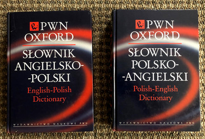 PWN-Oxford 2 volume English-Polish, Polish-English dictionary (HC, 2005)