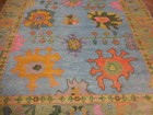 Turkish Oushak Rug,Modern Multicolored Handmade Bohemian Rug 8x10 Ft — photo 9