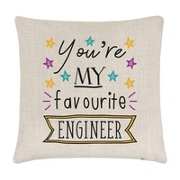 You're Mein Favorit Ingenieur Stars Leinen Kissenbezug - Lustig Best