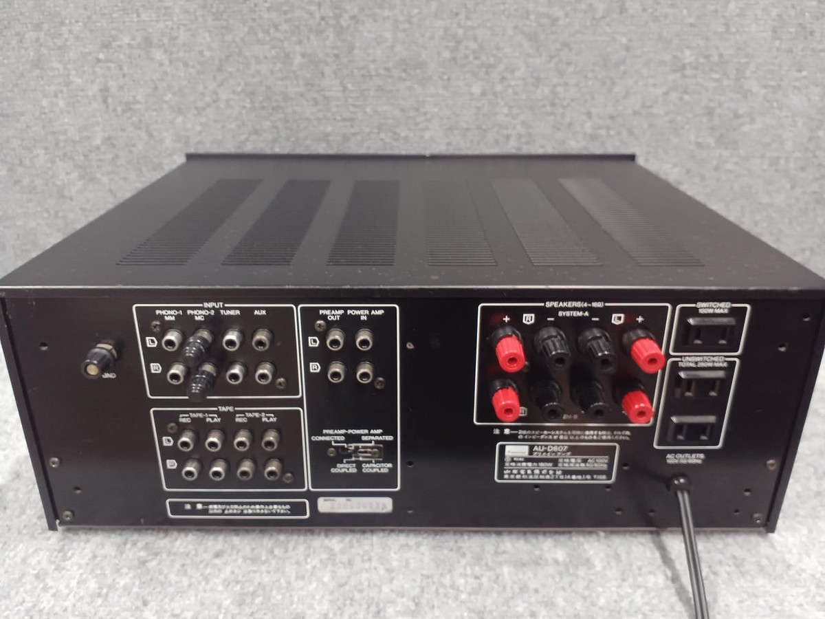 Sansui AU-607 DC Integrated Amplifier Black Working Tested Sansui AU-607 DC Integrated Amplifier Black Working Tested
