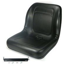 New Black HIGH BACK SEAT w/ Pivot Rod Bracket for John Deere LX172 LX173 LX176
