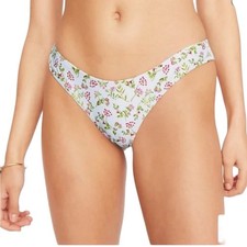NWT J.Crew Curved-waist cheeky bikini bottom in cloud meadow floral