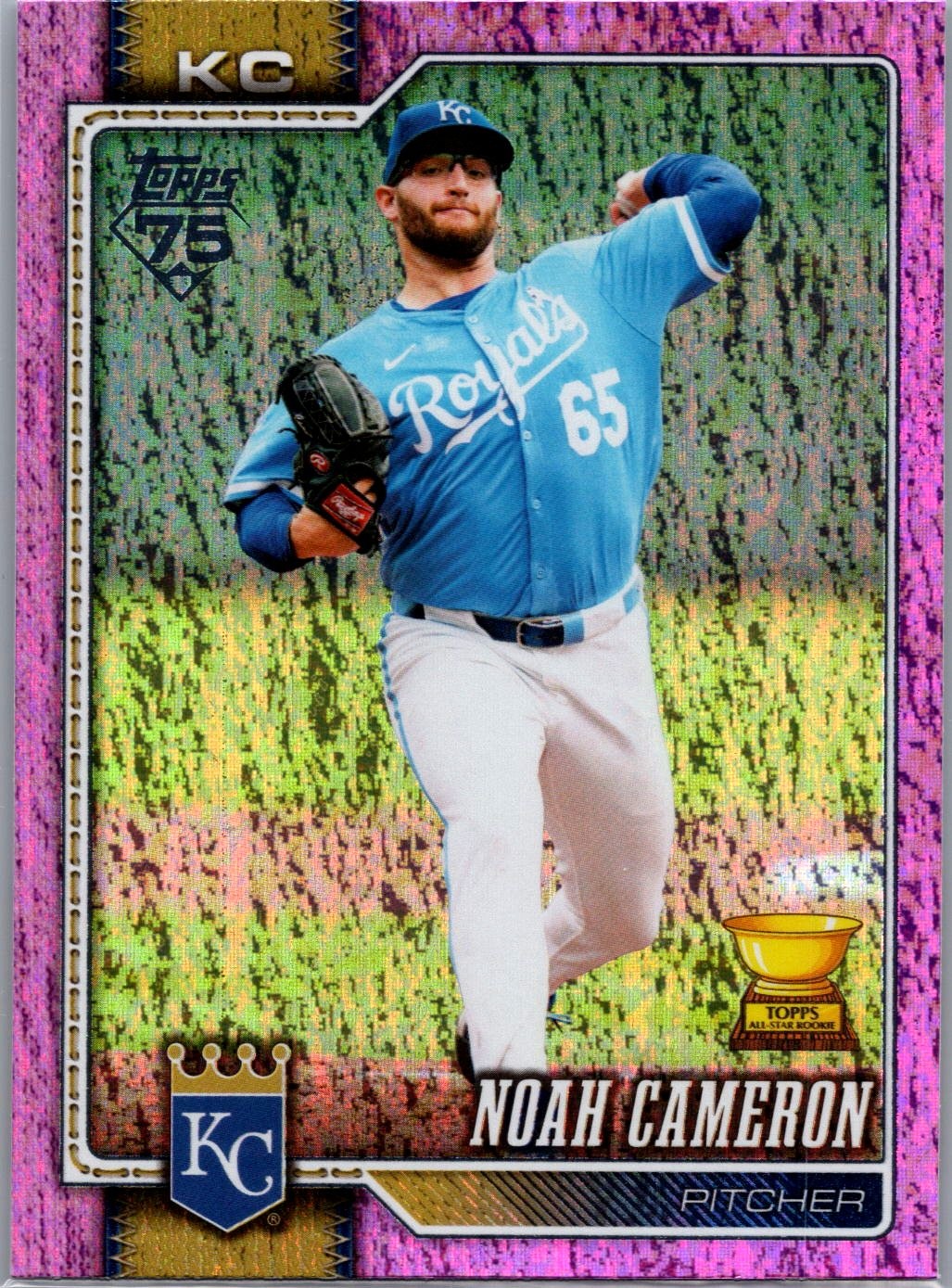 2026 Topps #461 Noah Cameron Pink Holo Foil