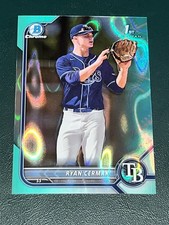 2022 Bowman Draft Chrome Ryan Cermak AQUA LAVA /199