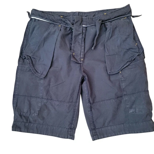 Buffalo David Bitton Cargo Shorts Men Size 32 Blue Patch Utility 33" Inseam 10" - Picture 8 of 9