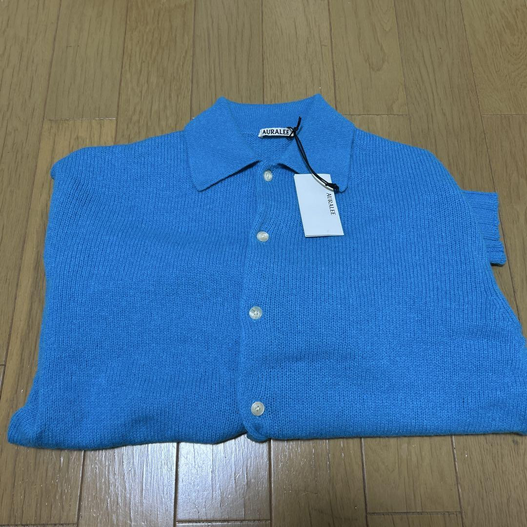 AURALEE Shetland Wool Cashmere Knit Cardigan Size 4 AURALEE Shetland Wool Cashmere Knit Cardigan Size 4