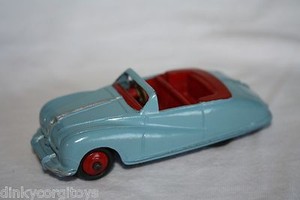 Dinky Toys Vintage N°106 - Austin Atlantic Cabriolet - Rouge, Intérieur Bleu