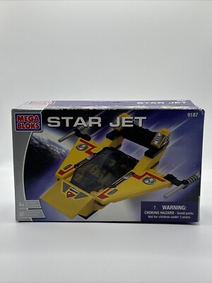 Mega Bloks Star Jet 9187 Rare Sealed 50 Pieces