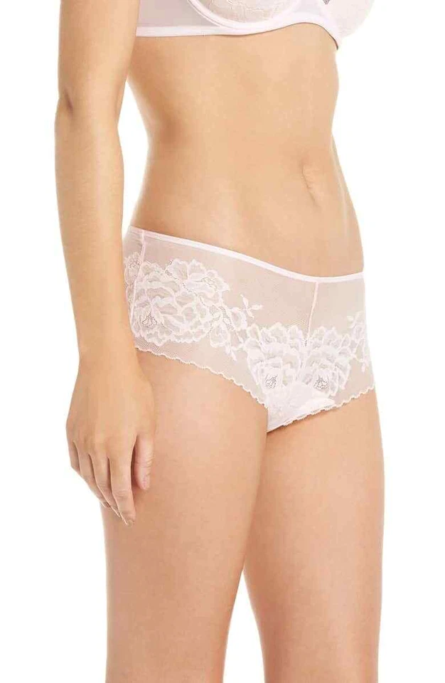 Pantalones cortos para mujer Natori Cameo Rose Flora de encaje talla mediana L128707 Foto 2 de 3