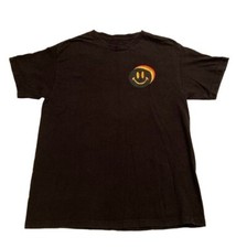 Grateful Good Always Wins Mens L Black Shirt Smiley Face Short Sleeve USA made