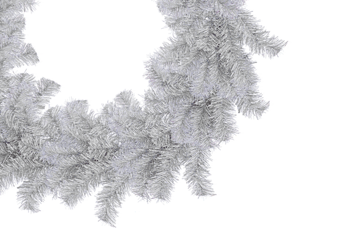 18'' Tinsel Christmas Wreath Hand-Made Artificial PVC Winter Holiday Door Wall - Picture 5 of 6