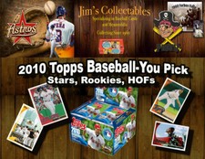 2010 Topps Baseball Cards Hall of Famers, Rookies,  & Stars You Pick!