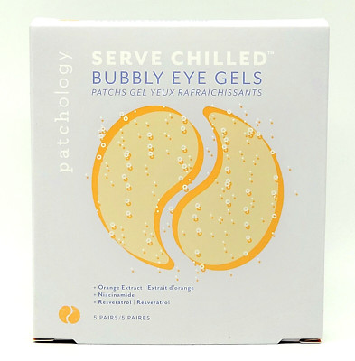 Patchology Serve Chilled Bubbly Eye Gel Patches For Dull Under-eyes, 5 Pairs.