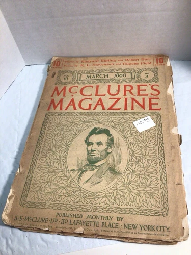 McClure’s Mcclures Antique March 1896 Bicycle Advertisements Lincoln Magazine