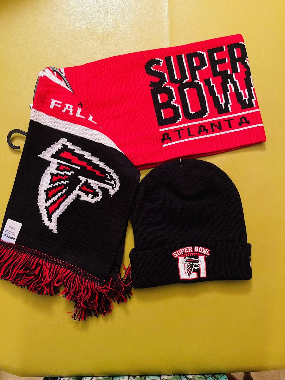Atlanta Falcons Super Bowl LI New Era Hat and Forever Scarf Set NWT