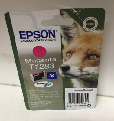 Original Epson T1283 / C13T12834012 / Patrone / Magenta / Fuchs #8.23