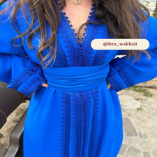 Moroccan Kaftan Wedding Dress Arabic Party Wear Very Fancy Long