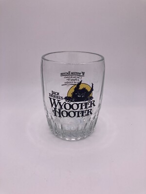 Jack Daniels Wyooter Hooter Bar Glass 4'' Tall w/ recipe