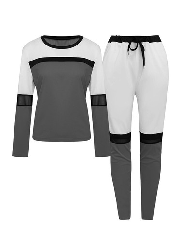 Trainingshose Damen Zweiteiler farbig mit Absatz Langarm - Bild 22 von 31