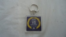  American Airlines Key Chain Hard Plastic "ROME VII TIMES A WEEK VIA CHICAGO-NEW