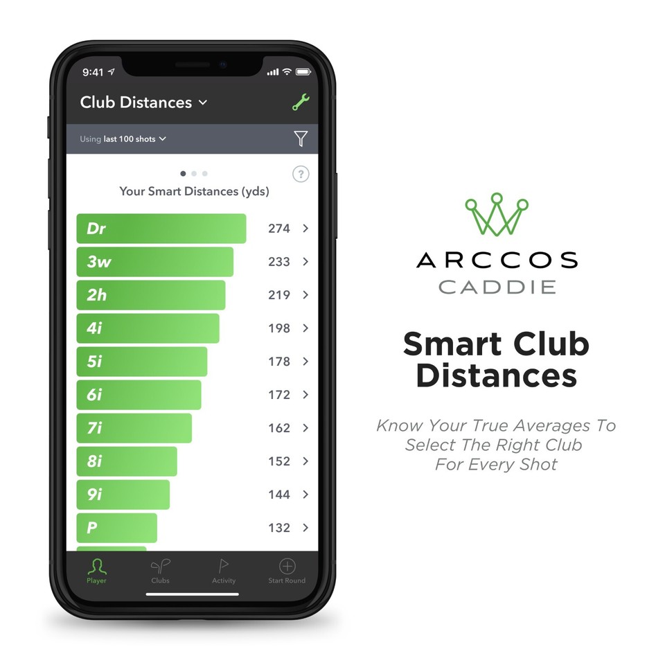 Kit Capteurs Intelligents Arccos Caddie – 14 Capteurs (13 Clubs + 1 Putter), 45 Jours D'essai Inclus