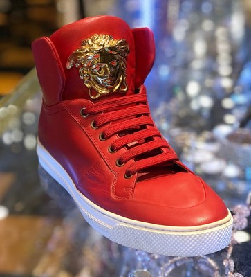 mens versace sneakers on sale