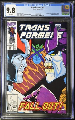 Transformers #77 CGC 9.8 Low Print Run 1ST APP OF TREADSHOT Marvel Comics 1990 