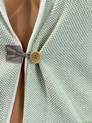 Tonet Made In Italy Cardigan Size Large Mint Green closed with one button - Picture 11 of 13