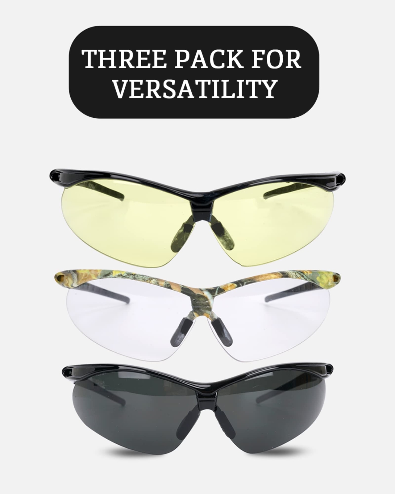 3pk Shooting Glasses Safety Glasses Eye Protection for Shooting