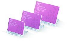 50xTisch-Namensschild  Preis Display Tischaufsteller glasklar Werbeschild Acryl