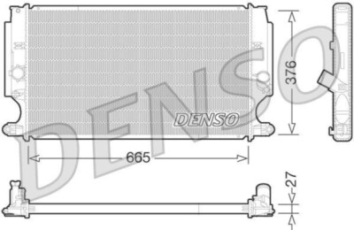 DENSO Kühler TOYOTA AURIS (NRE15_, ZZE15_, ADE15_, ZRE15_, NDE15_) 2.0 D-4D (200
