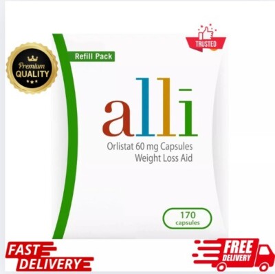 alli Diet Weight Loss Supplement Pills, Orlistat 60Mg Capsules, 170 Count NEW