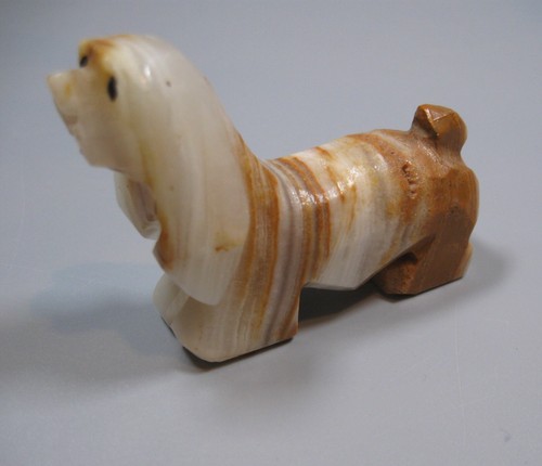 3 estatuillas vintage de perro pekinés 2 Japón 1 mármol - Imagen 13 de 16