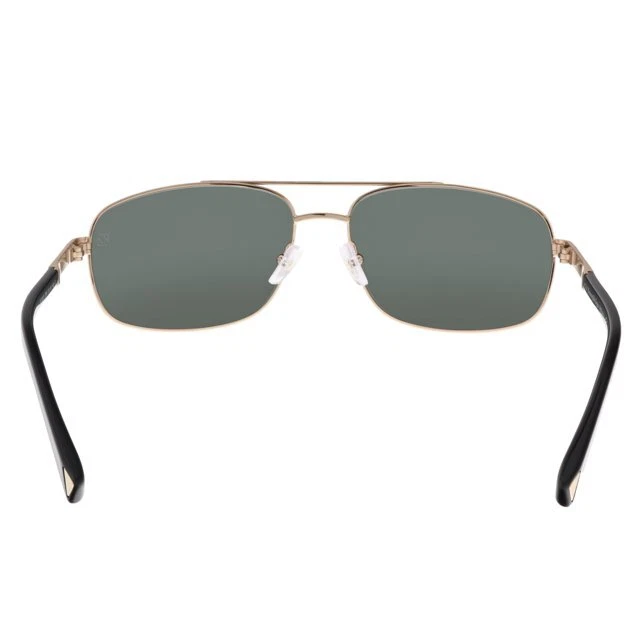 Gafas de sol para hombre Ermenegildo Zegna EZ0012 28N dorado rectangular verde 61-16-140 mm Foto 4 de 4