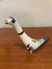 Mexican Folk Art Tonala Dove Bird  Handmade & Painted in Mexico, Artist Signed