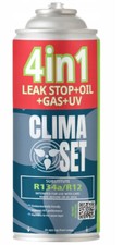 CLIMASET Kältemittel Ersatzgas R134a, Kältemittelwechsler 4in1, Kühlmittel Klima